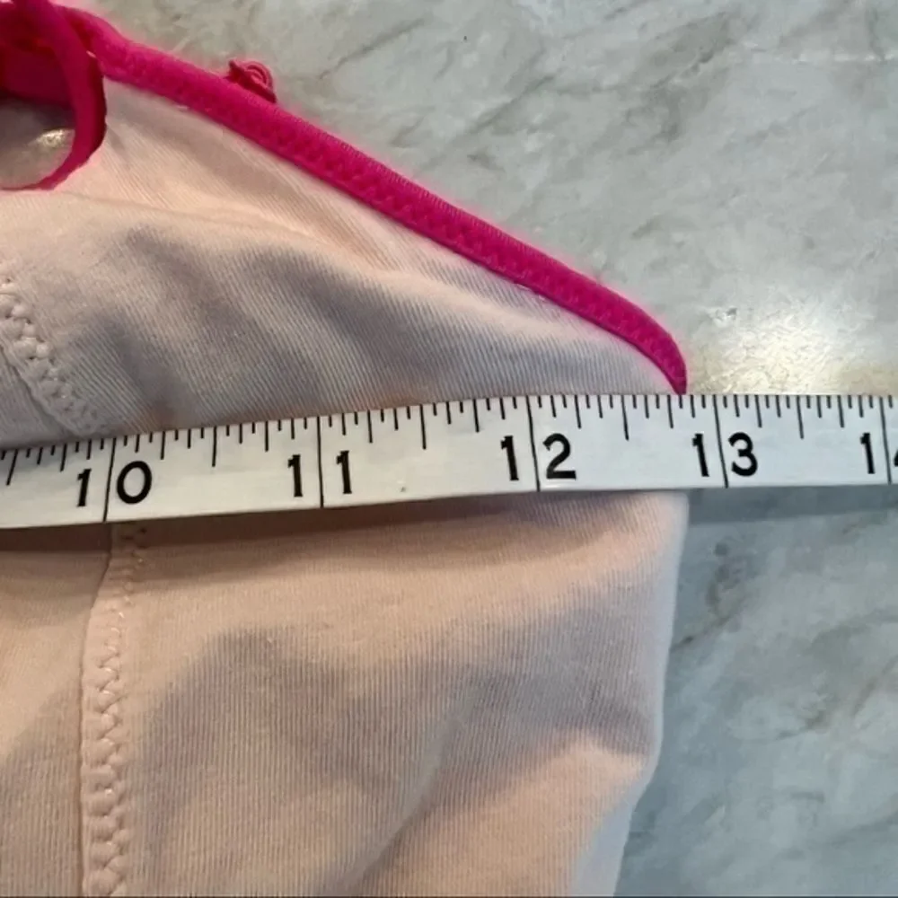Lululemon light pink bright pink trim Athletic Tank Top Size 6